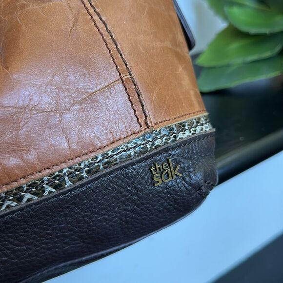 The Sak Genuine Leather Shoulder Bag purse soft luxurious clean - Picture 8 of 10